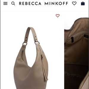 NWT Rebecca Minkoff Michelle Hobo. Sandrift color